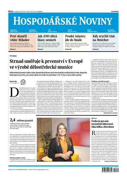 E-magazín HN 074 - 15.4.2025 - Economia, a.s.