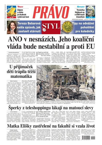 E-magazín Deník Právo - 15.4.2025 - Borgis, a.s.