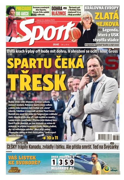 E-magazín Sport - 15.04.2025 - CZECH NEWS CENTER a. s.