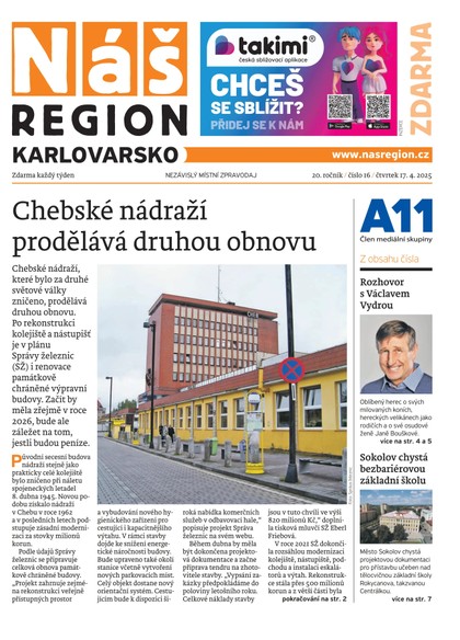 E-magazín Náš Region - Karlovarsko 16/2025 - A 11 s.r.o.