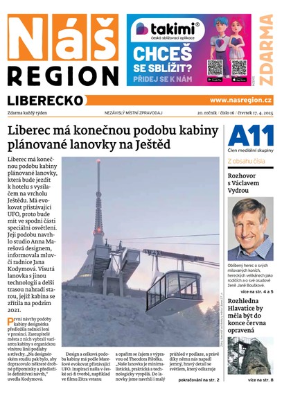 E-magazín Náš Region - Liberecko 16/2025 - A 11 s.r.o.