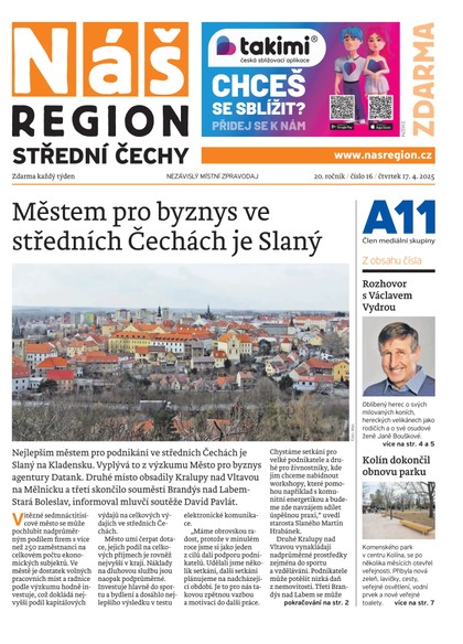 E-magazín Náš Region - Střední Čechy 16/2025 - A 11 s.r.o.