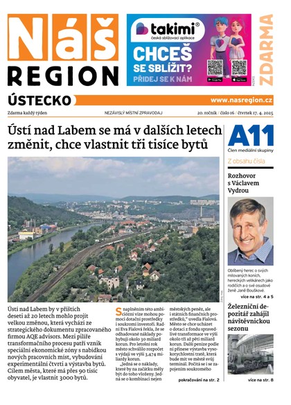 E-magazín Náš Region - Ústecko 16/2025 - A 11 s.r.o.