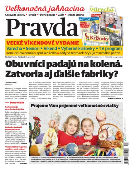 E-magazín Denník Pravda 17. 4. 2025 - OUR MEDIA SR a. s.