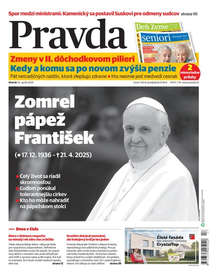 E-magazín Denník Pravda 22. 4. 2025 - OUR MEDIA SR a. s.