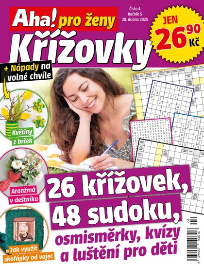 E-magazín Aha! pro ženy křížovky 4/2025 - CZECH NEWS CENTER a. s.