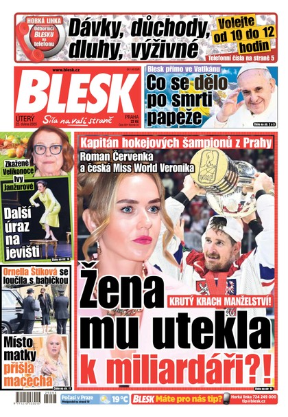 E-magazín Blesk - 22.04.2025 - CZECH NEWS CENTER a. s.