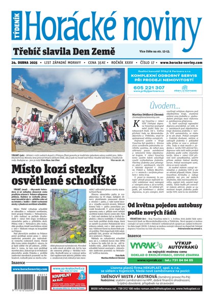 E-magazín Horácké noviny 17/2025 - Horácké noviny