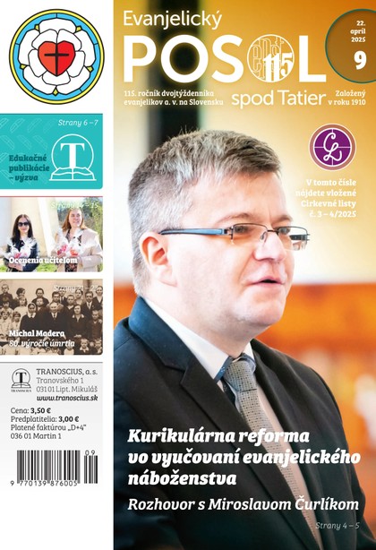 E-magazín Evanjelický posol spod Tatier 09/2025 - TRANOSCIUS a.s.