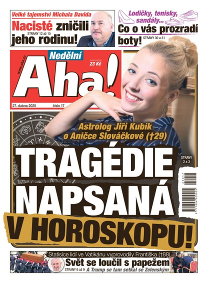 E-magazín NEDĚLNÍ AHA! - 27.04.2025 - CZECH NEWS CENTER a. s.