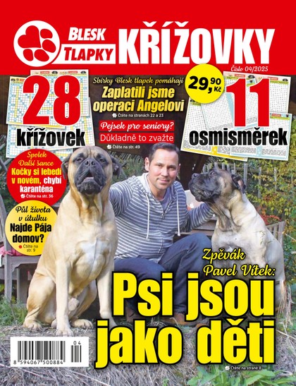 E-magazín Blesk Tlapky Křížovky 4/2025 - CZECH NEWS CENTER a. s.