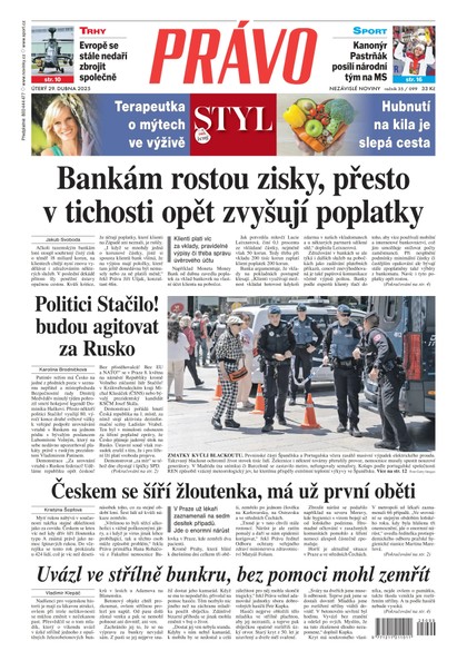 E-magazín Deník Právo - 29.4.2025 - Borgis, a.s.