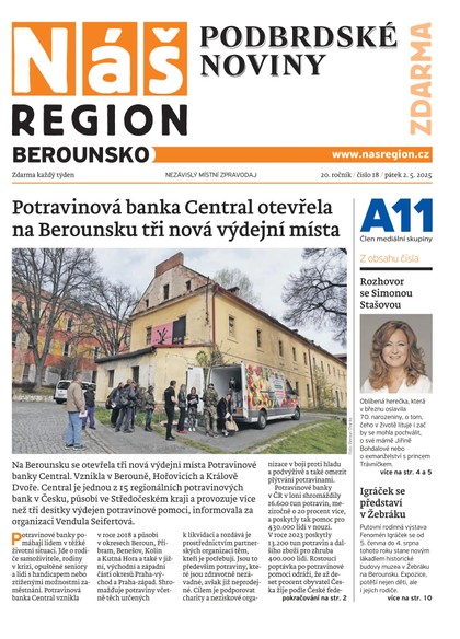 E-magazín Náš Region - Berounsko 18/2025 - A 11 s.r.o.