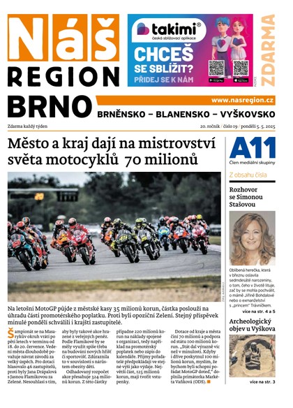 E-magazín Náš Region - Brno 19/2025 - A 11 s.r.o.