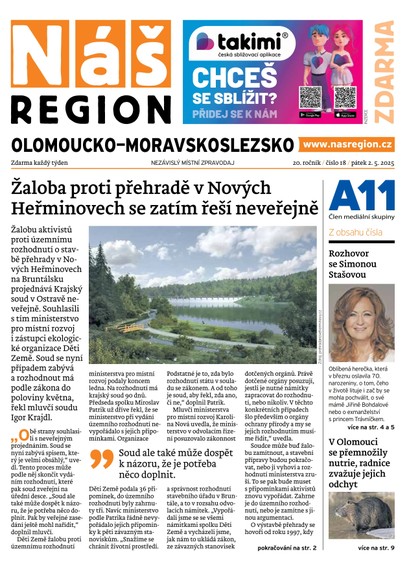 E-magazín Náš Region - Olomoucko/Moravskoslezsko 18/2025 - A 11 s.r.o.