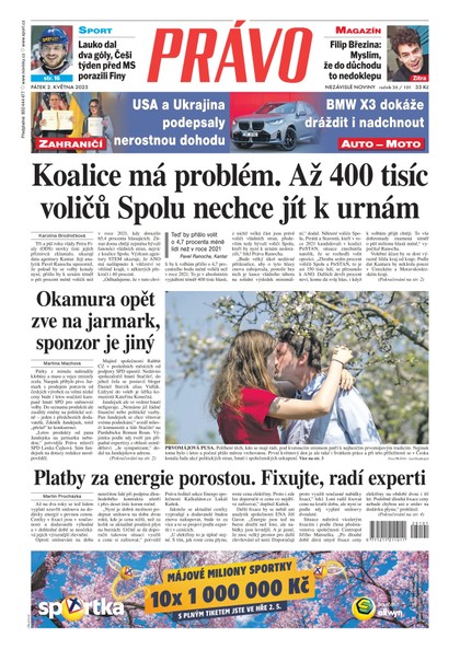 E-magazín Deník Právo - 2.5.2025 - Borgis, a.s.