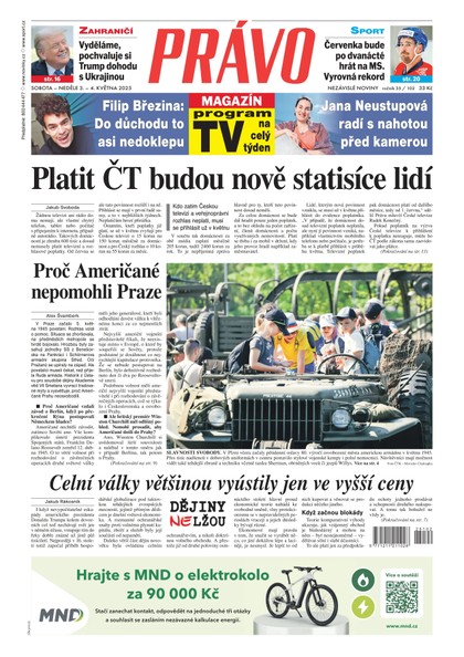 E-magazín Deník Právo - 3.5.2025 - Borgis, a.s.