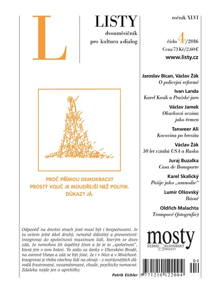 E-magazín Listy 4/2016 - Listy, dvouměsíčník pro kulturu a dialog