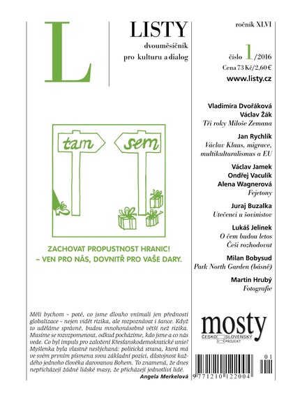 E-magazín Listy 1/2016 - Listy, dvouměsíčník pro kulturu a dialog