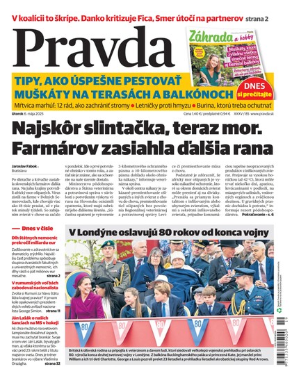 E-magazín Denník Pravda 06. 05. 2025 - OUR MEDIA SR a. s.
