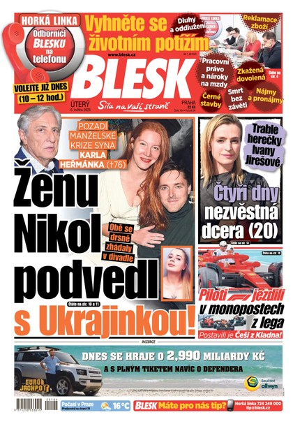E-magazín Blesk - 06.05.2025 - CZECH NEWS CENTER a. s.