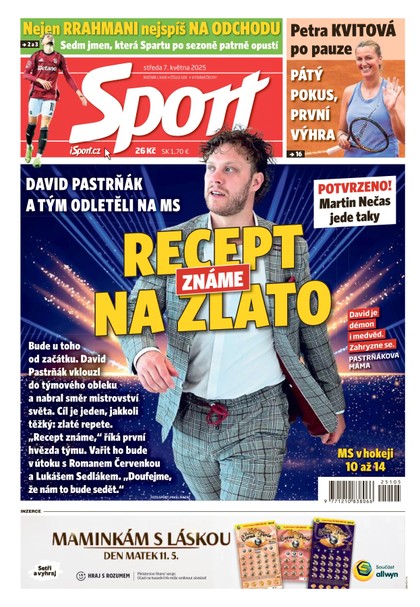E-magazín Sport - 07.05.2025 - CZECH NEWS CENTER a. s.