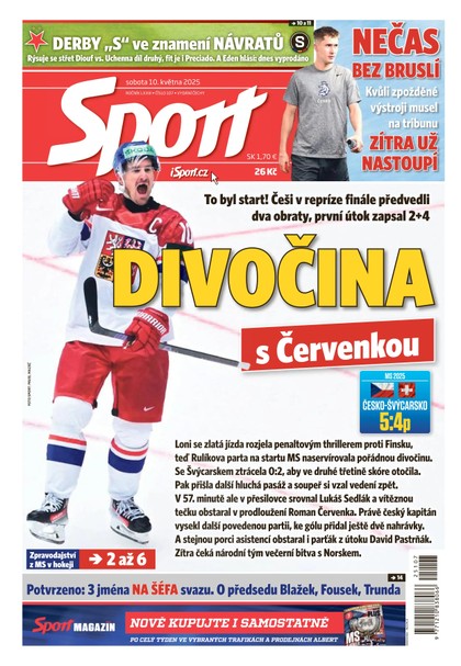 E-magazín Sport - 10.05.2025 - CZECH NEWS CENTER a. s.