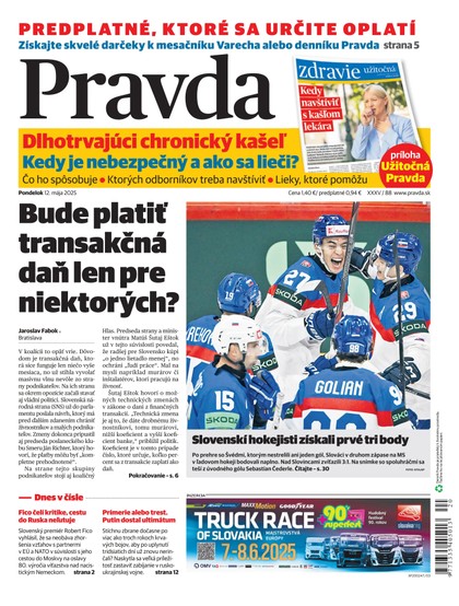 E-magazín Denník Pravda 12. 05. 2025 - OUR MEDIA SR a. s.