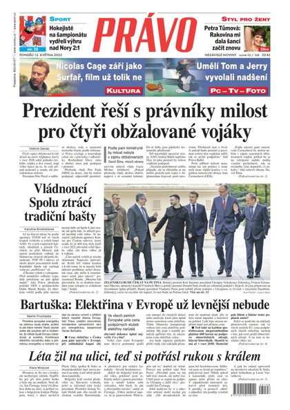 E-magazín Deník Právo - 12.5.2025 - Borgis, a.s.