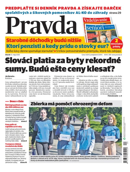 E-magazín Denník Pravda 13. 5. 2025 - OUR MEDIA SR a. s.