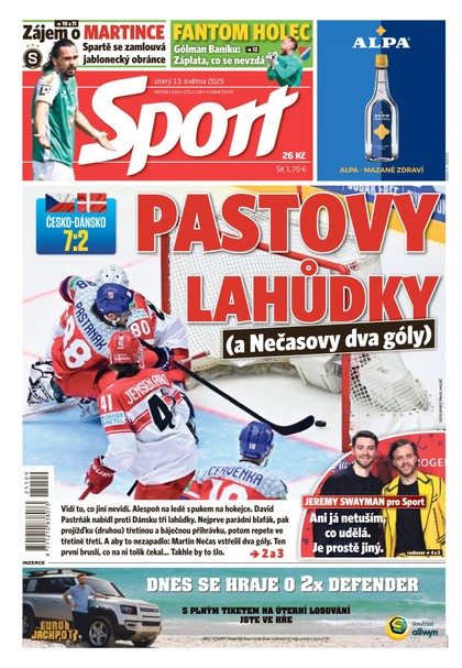 E-magazín Sport - 13.05.2025 - CZECH NEWS CENTER a. s.