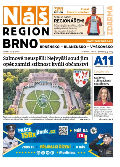 E-magazín Náš Region - Brno 21/2025 - A 11 s.r.o.