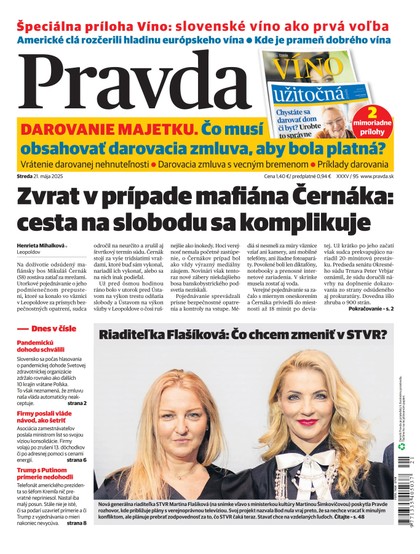 E-magazín Denník Pravda 21. 5. 2025 - OUR MEDIA SR a. s.