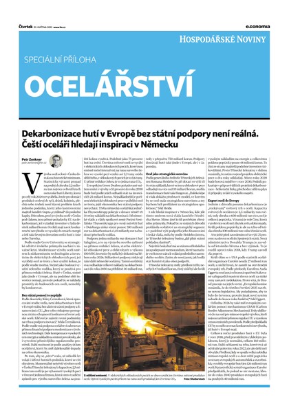 E-magazín HN 097 - 22.5.2025 Ocelářství - Economia, a.s.