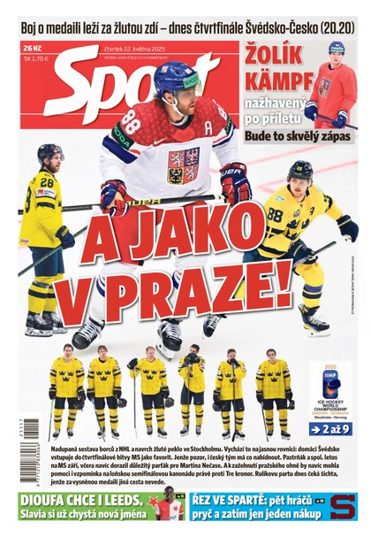 E-magazín Sport - 22.05.2025 - CZECH NEWS CENTER a. s.
