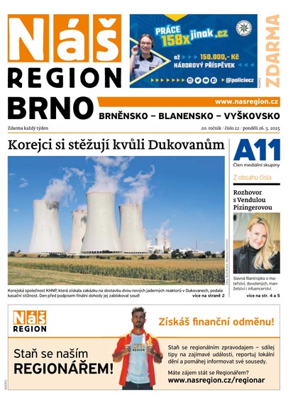 E-magazín Náš Region - Brno 22/2025 - A 11 s.r.o.