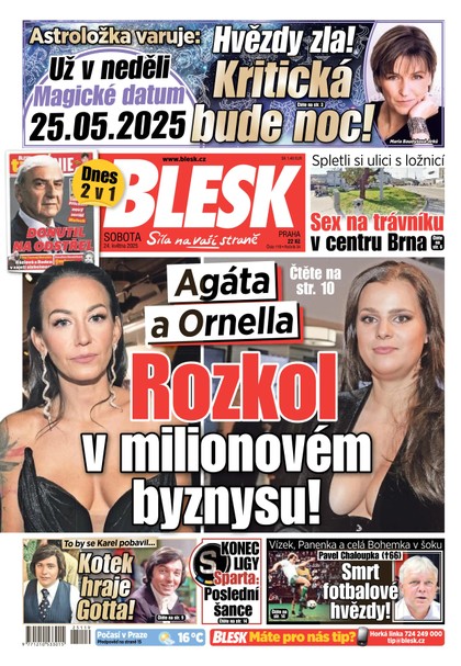 E-magazín Blesk - 24.05.2025 - CZECH NEWS CENTER a. s.