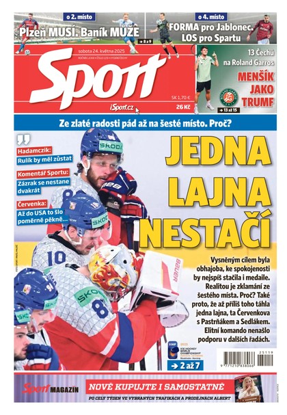 E-magazín Sport - 24.05.2025 - CZECH NEWS CENTER a. s.