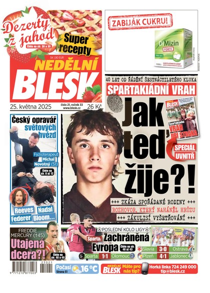 E-magazín NEDĚLNÍ BLESK - 25.05.2025 - CZECH NEWS CENTER a. s.