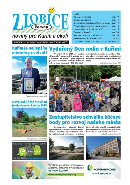 E-magazín Zlobice noviny pro Kuřim a okolí 6/2025 - Noviny Zlobice