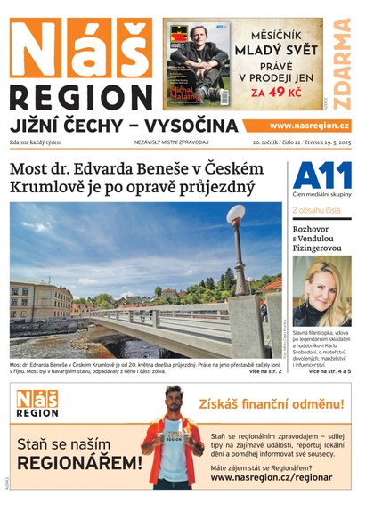 E-magazín Náš Region - Jižní Čechy 22/2025 - A 11 s.r.o.