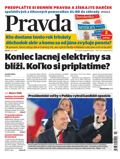 E-magazín Denník Pravda 3. 6. 2025 - OUR MEDIA SR a. s.