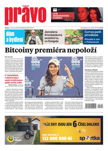 E-magazín Deník Právo - 4.6.2025 - Borgis, a.s.