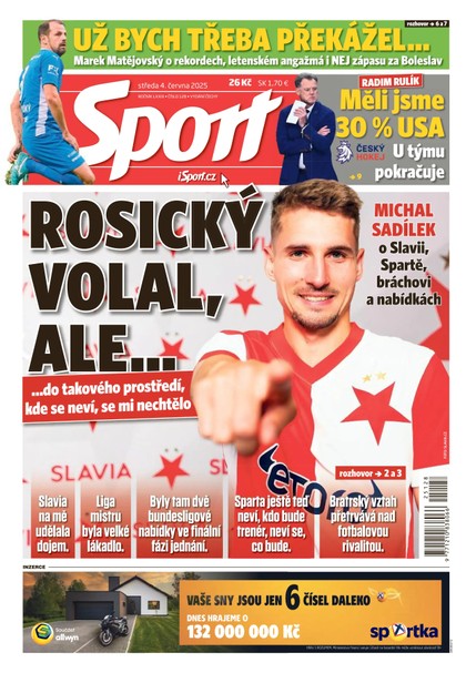 E-magazín Sport - 04.06.2025 - CZECH NEWS CENTER a. s.