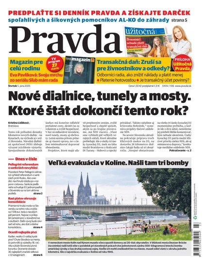 E-magazín Denník Pravda 5. 6. 2025 - OUR MEDIA SR a. s.