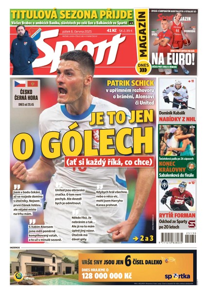 E-magazín Sport - 06.06.2025 - CZECH NEWS CENTER a. s.
