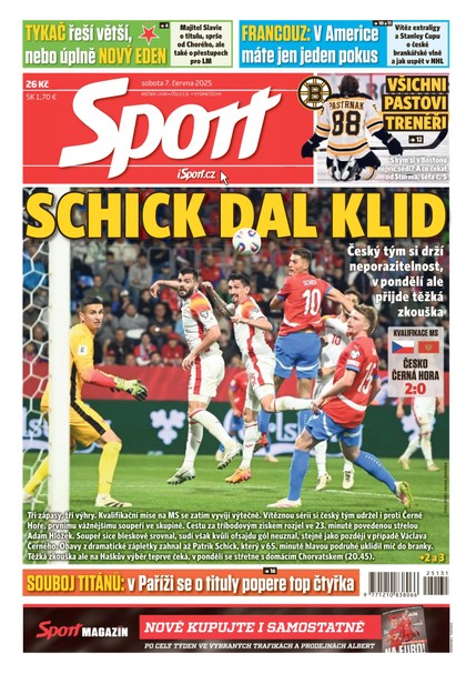 E-magazín Sport - 07.06.2025 - CZECH NEWS CENTER a. s.