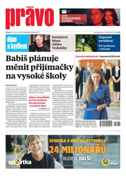 E-magazín Deník Právo - 11.6.2025 - Borgis, a.s.