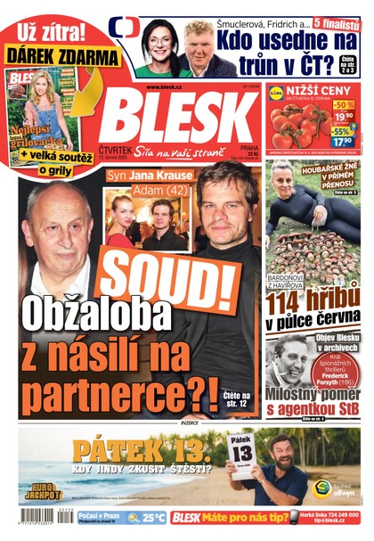 E-magazín Blesk - 12.06.2025 - CZECH NEWS CENTER a. s.