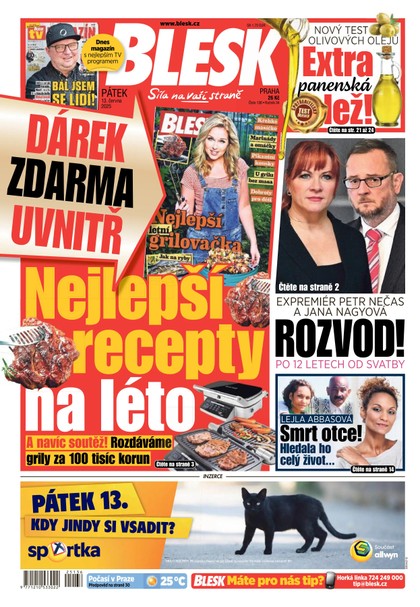 E-magazín Blesk - 13.06.2025 - CZECH NEWS CENTER a. s.